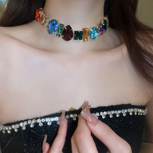 Fashion Diamond Inlaid Necklace