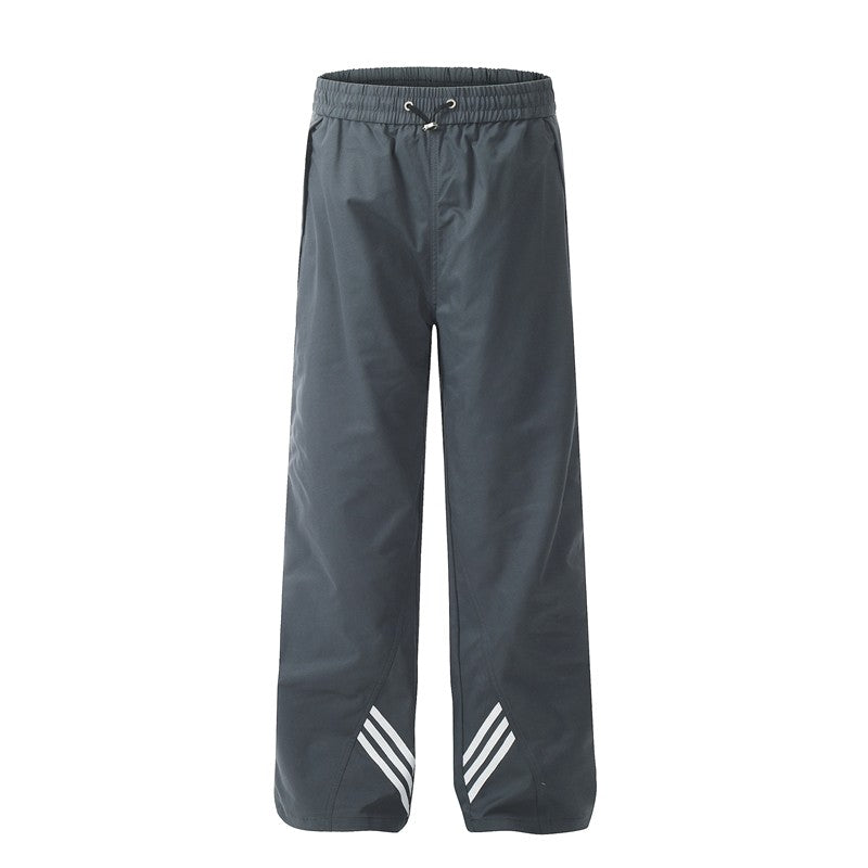 Draped American Striped Sport Pants