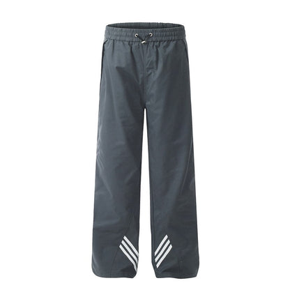 Draped American Striped Sport Pants