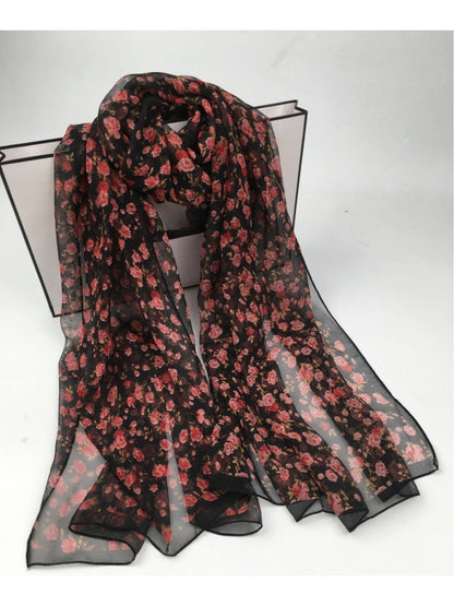 Scarvii - Women's Floral Patterned Scarf - Versatile &amp; Stylish