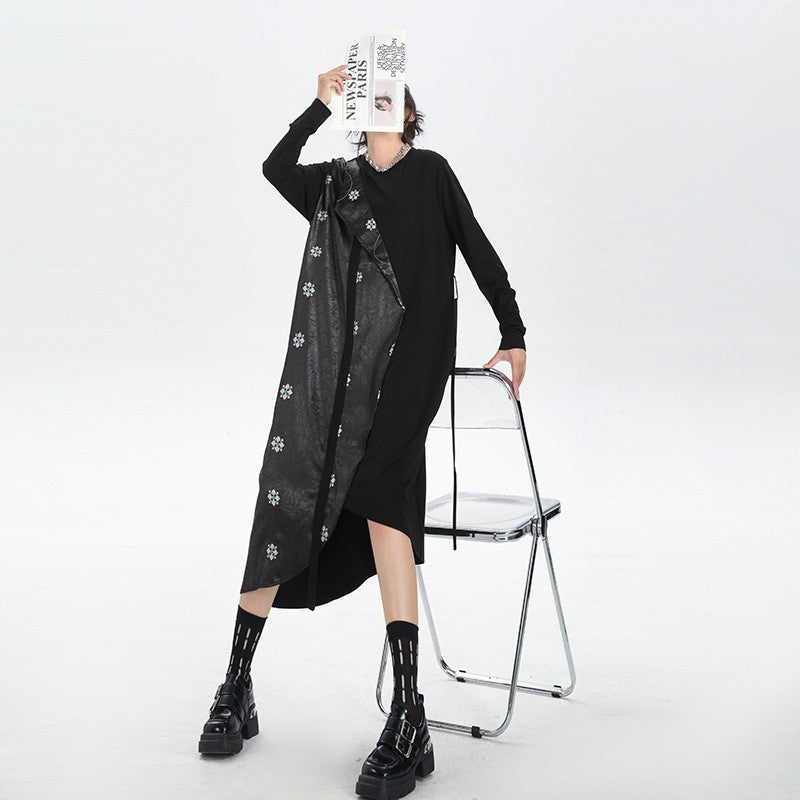 Heavy Duty Embroidered Patchwork Dress