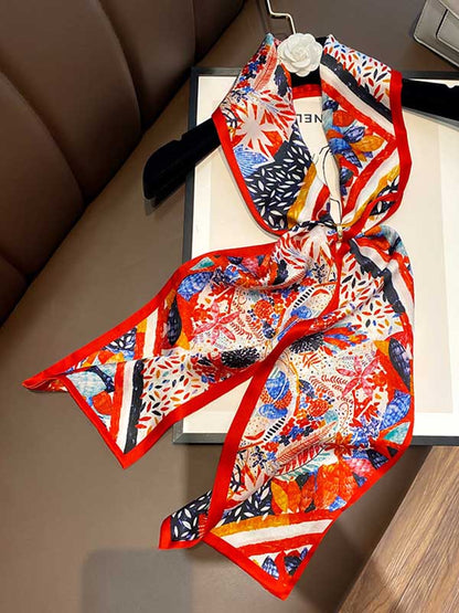 Original Contrast Color Printed Imitated Cashmere Scarf