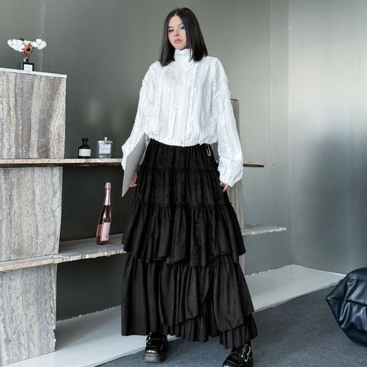 Loose Fleece Lined Cake Skirt