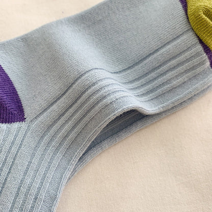 Rufia - Color-Block Textured Socks - Stylish &amp; Soft