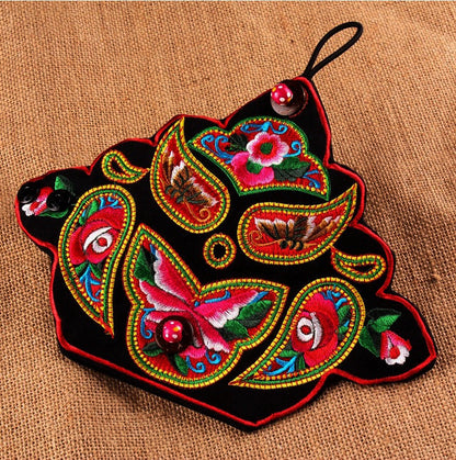 Ethnic Bracelet Gloves Retro Refers To Fabric Armbands With Original Embroidered Hand Jewelry Handmade Jewelry