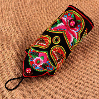Ethnic Bracelet Gloves Retro Refers To Fabric Armbands With Original Embroidered Hand Jewelry Handmade Jewelry