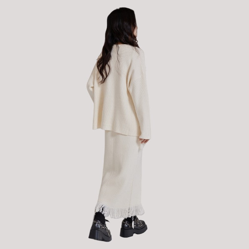 Cardigan And Skirt Set
