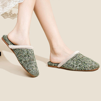 Winter Simple Thicken Warm Home Slippers