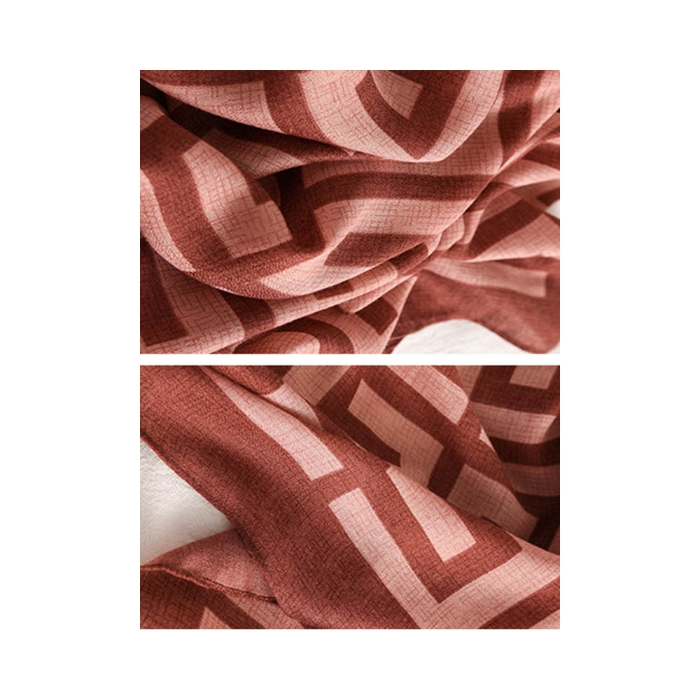 Stylish Printed Warm Sun-Proof Silk Scarf