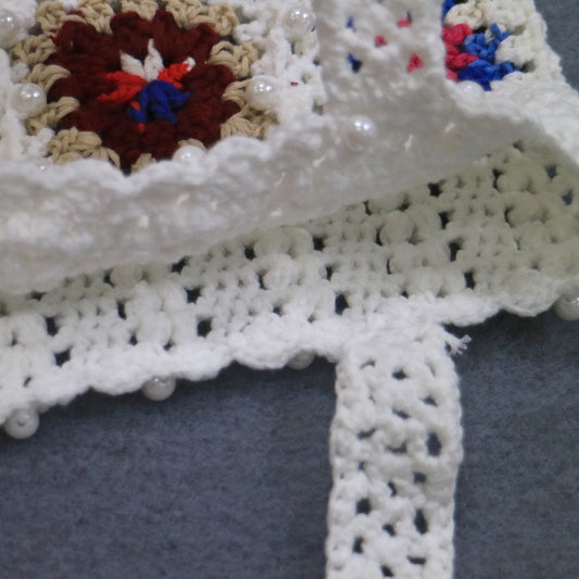 Crochet Granny Square Bag Hand Hook Hollow Bag