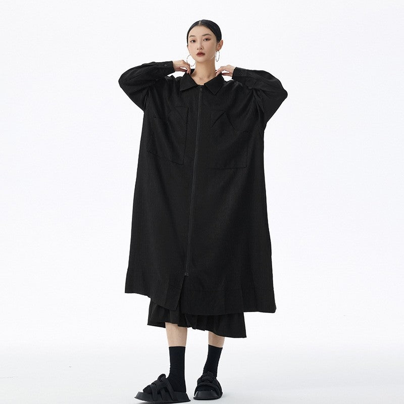 Relaxed-Fit Long Jacket