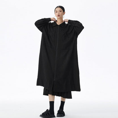 Relaxed-Fit Long Jacket