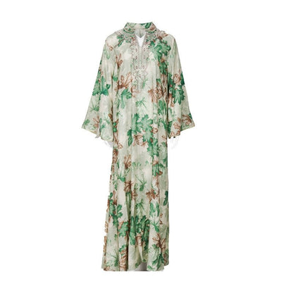 Muslim Print Maxi Dress