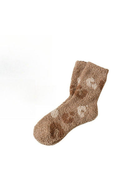 Rufia - Winter Jacquard Mid-calf Sleep Socks