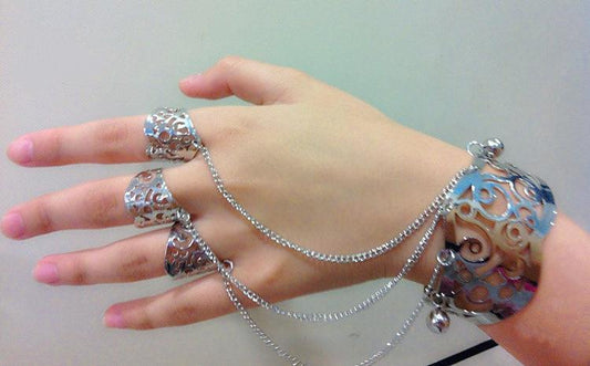 Bohemia Style Bracelet With Ring Wild Party