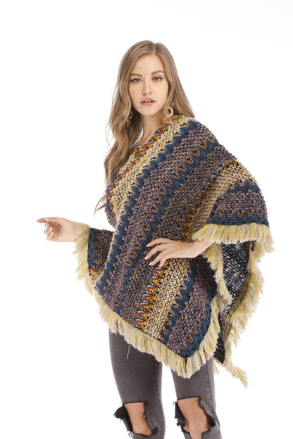 Knit Autumn Winter Tassel Outwear Sweater Tops