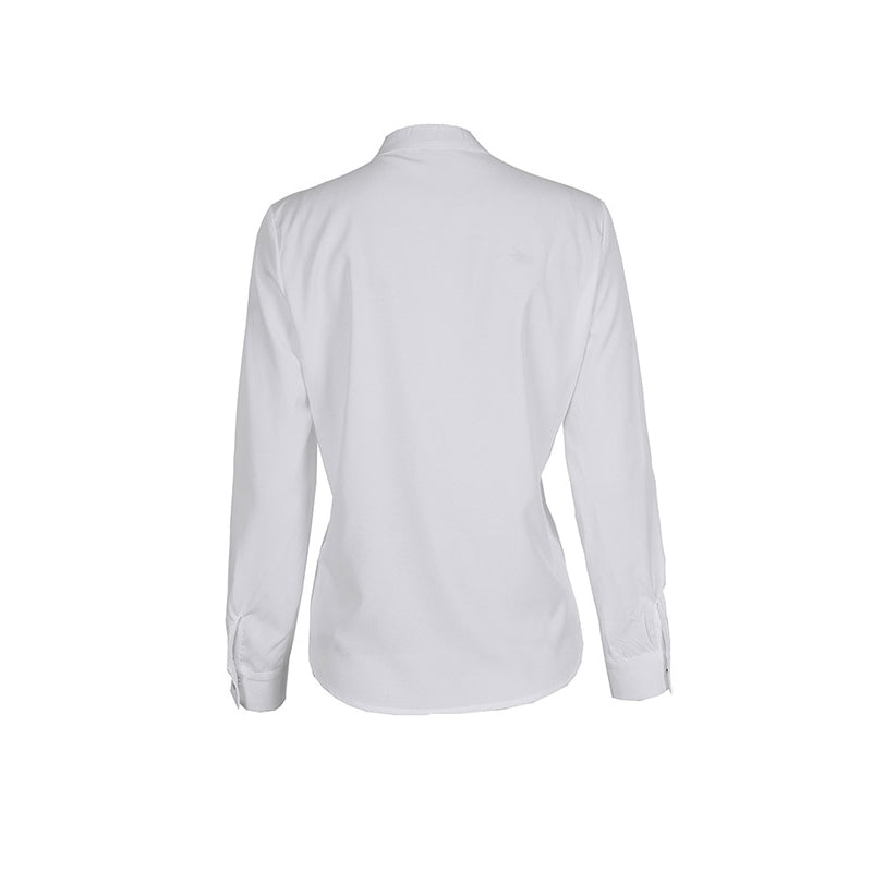 Long Sleeves Loose Solid Color V-Neck Blouses&Shirts Tops