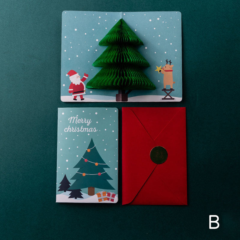 Merry Christmas Pop Up Gifts Greeting Card