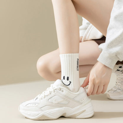 Rufia - Smiley Face Mid-Calf Socks