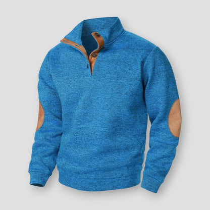 Cheng: Autumn And Winter Men'S Stand Collar Long Sleeve Casual Knitted Sweater Top
