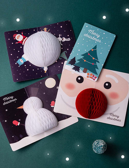 Merry Christmas Pop Up Gifts Greeting Card
