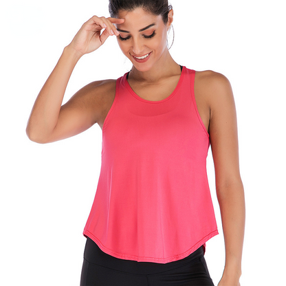Sports Vest Split Mesh Breathable Yoga Clothing Fast Drying Moisture Absorption Yoga Vest For Women
