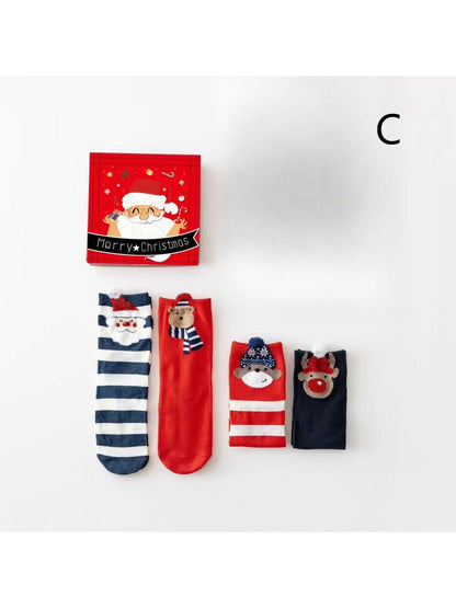 Rufia - Christmas Socks Gift Box Set - Cute &amp; Festive