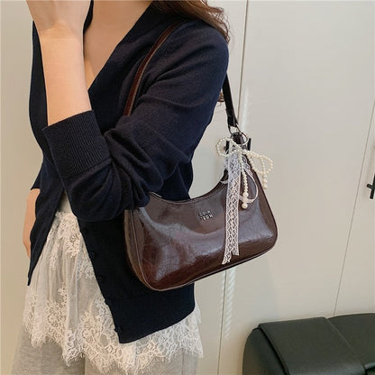 Retro Handbag With Pendant