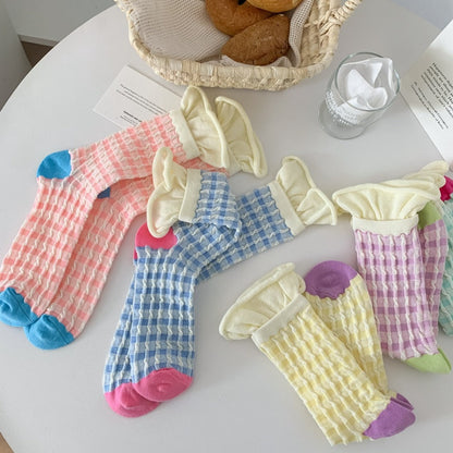 Rufia - Candy-Colored Mesh Long Socks