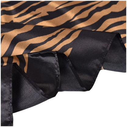 Satin Zebra Square Scarf