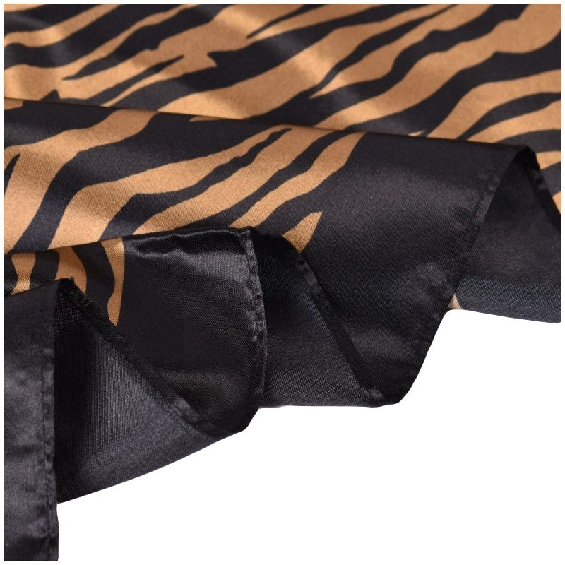 Satin Zebra Square Scarf