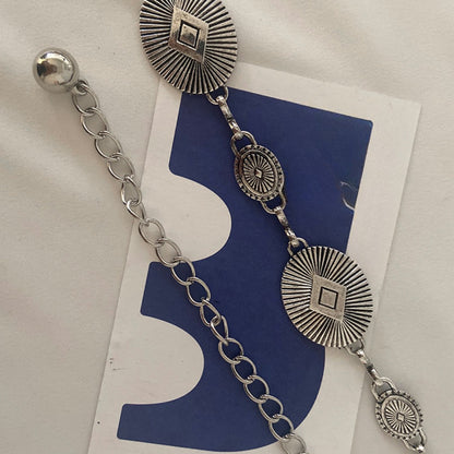 Beco - Simple Oval Waist Chain Belt - Boho &amp; Chic