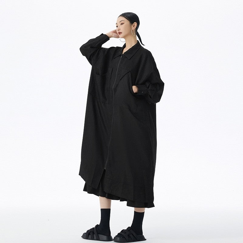Relaxed-Fit Long Jacket