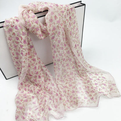 Scarvii - Daisy Print Scarf - Cool &amp; Soft