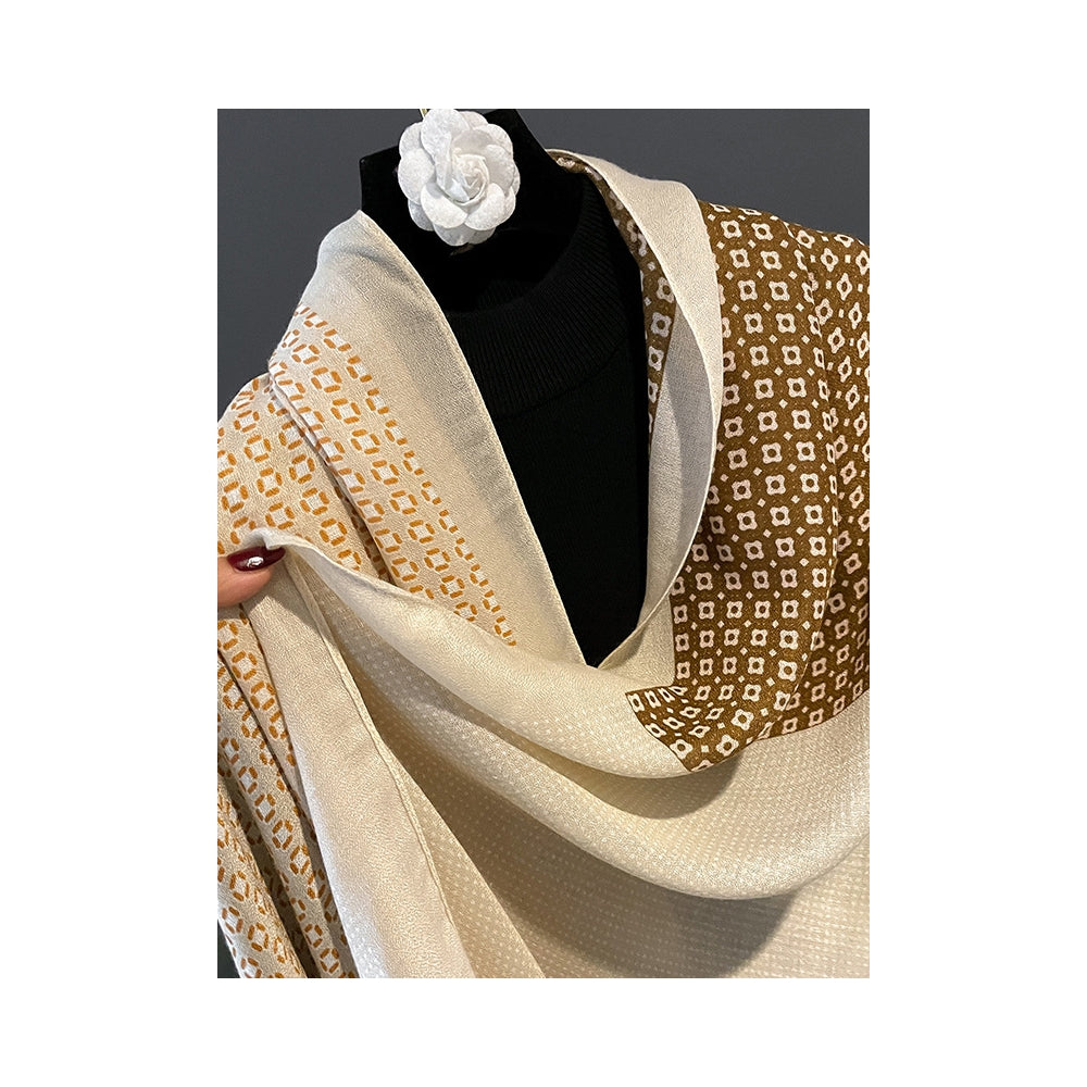 Linen Printed Sun-Proof Warm Shawl Scarf