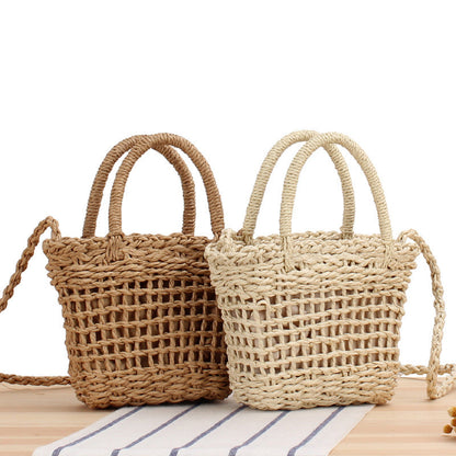 Crochet Market Bag Cherry Woven Bag