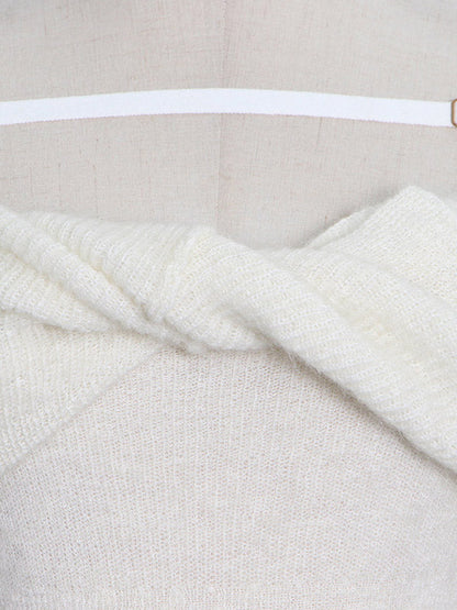 Original Stylish Off-The-Shoulder Long Sleeves Sweater Top