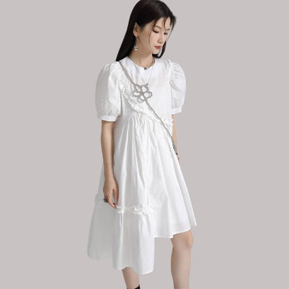 Puffed Sleeve Dress