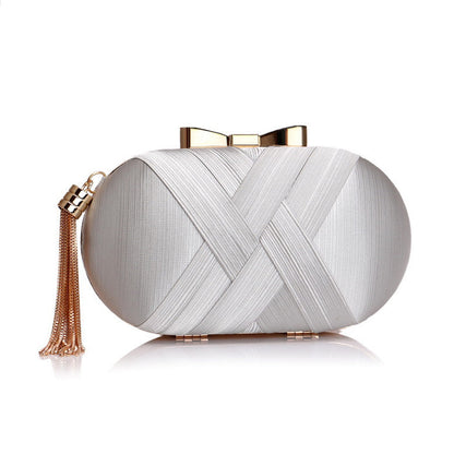 Silk Round Banquet Handbag