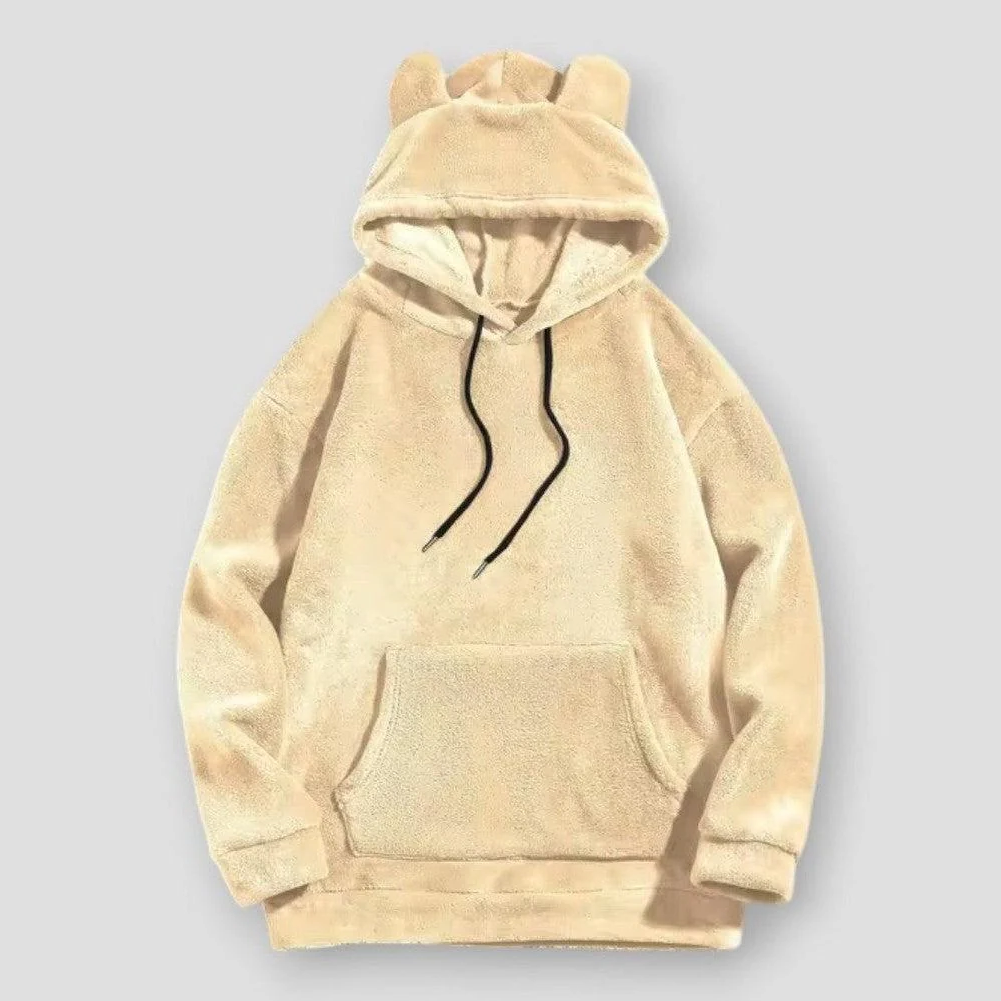 Sky Madrid Hobart Velvet Hoodie With Bear Ears