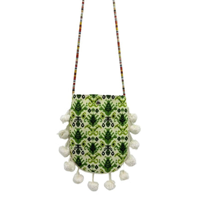 Cosbai - Retro Atlas-Pattern Knit Shoulder Bag - Vintage &amp; Practical