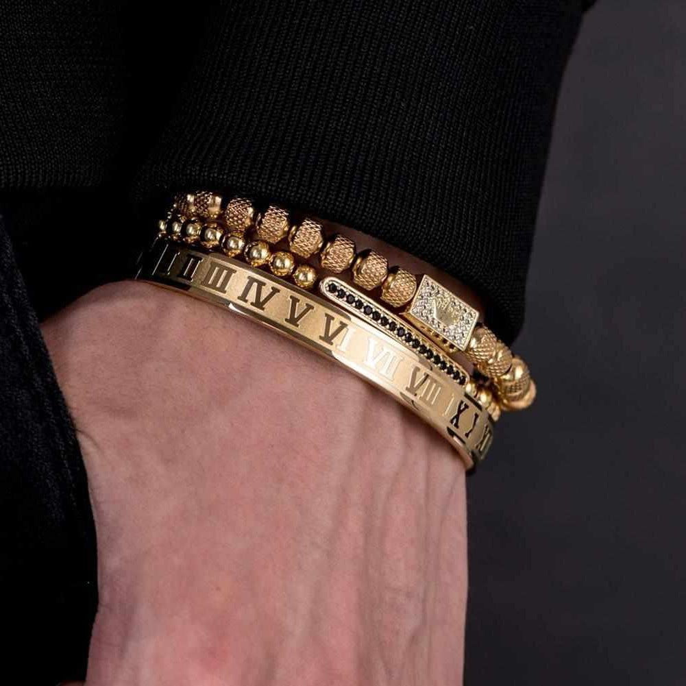 Saint Morris Stainless Steel Numeral Bracelet