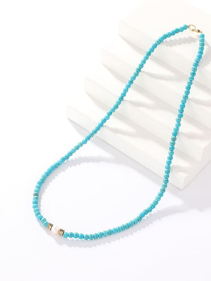 Turquoise \u0026 Pearl Necklace