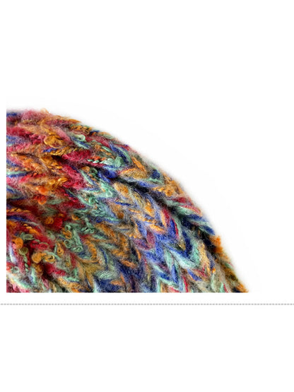 Haila - Vintage Gradient Knitted Warm Beanie