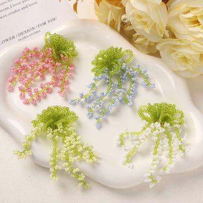 Earwish - Charming Beaded Flower Fringe Earrings - Summer &amp; Fresh