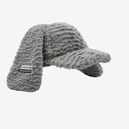 Cute Plush Long Ears Bunny Baseball Cap