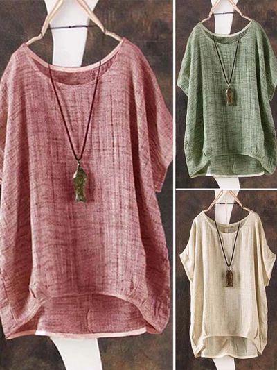 Retro Literature And Art Fan Round-Collar Loose Recreational Sleeve Short-Sleeved T-Shirt