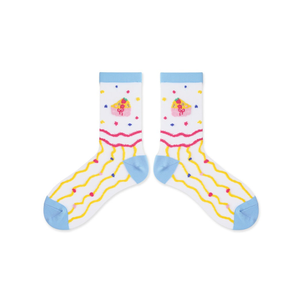 Rufia - Pastel Cartoon Socks - Breathable &amp; Soft