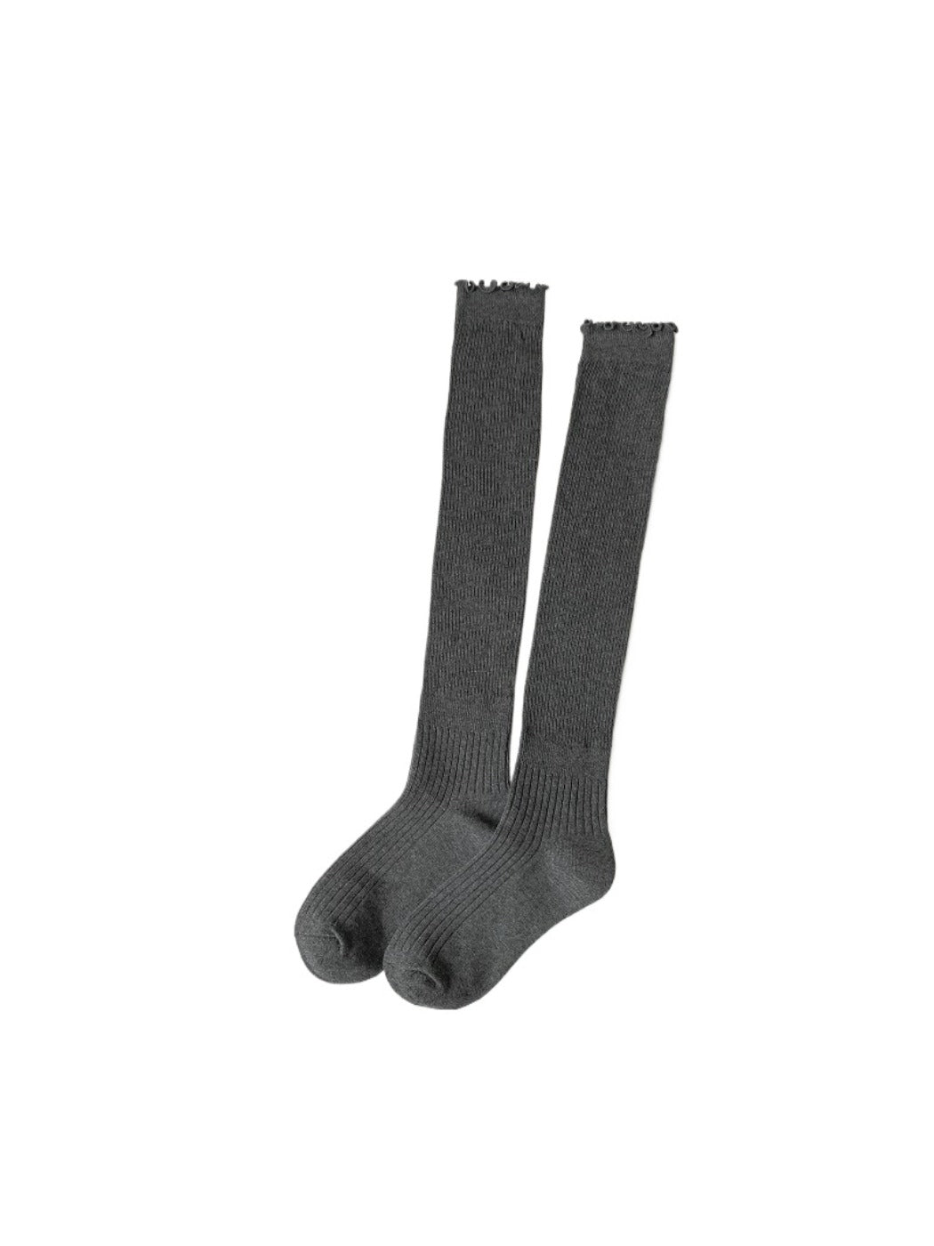 Rufia - Basic Ribbed Knee-High Socks for Women