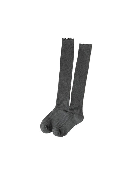 Rufia - Basic Ribbed Knee-High Socks for Women